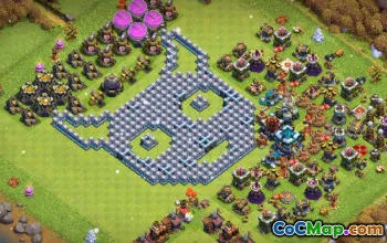 Coc Town Hall 13 Layout & Maps Base - Fun & Progress #15000
