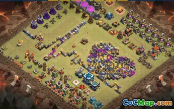 CoC Town Hall 13 Base Layouts & Maps | Funny & Progress Bases #31053