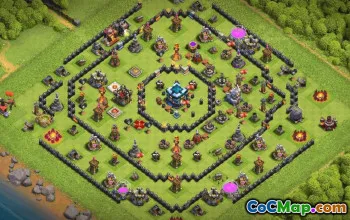 CoC Town Hall 13 Base Layouts & Maps | Hom Village, War Bases #33442