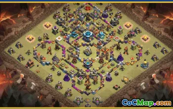 CoC Town Hall 13 Base Layouts & Maps | Home, Trophy, War #30531