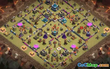 CoC Town Hall 13 Base Layouts & Maps | Home, Trophy, War Bases #30615