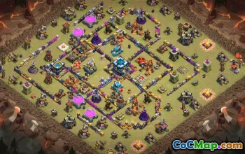 CoC Town Hall 13 Base Layouts & Maps | Home, Trophy, War Bases #30619