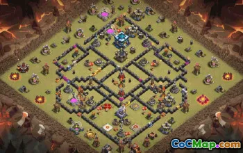 CoC Town Hall 13 Base Layouts & Maps | Home, Trophy, War Bases #33231