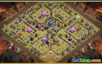 CoC Town Hall 13 Base Layouts & Maps | Home, War, Farming, Trophy #29049