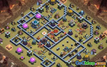 CoC Town Hall 13 Base Layouts & Maps - Home, War, Trophy #14570