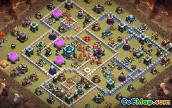 CoC Town Hall 13 Base Layouts & Maps | Home, War, Trophy #16038