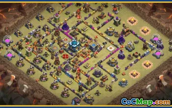 CoC Town Hall 13 Base Layouts & Maps | Home, War, Trophy Bases #29443