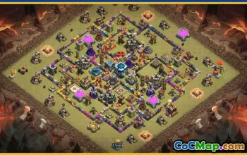 CoC Town Hall 13 Base Layouts & Maps | Home, War, Trophy Bases #29905