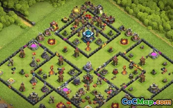 CoC Town Hall 13 Base Layouts & Maps | Home, War, Trophy Bases #33232