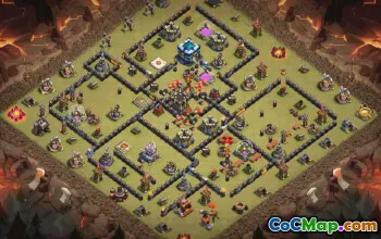 CoC Town Hall 13 Base Layouts & Maps | Home, War, Trophy Bases #33334