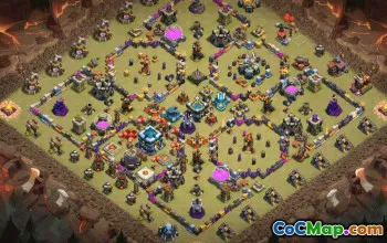 CoC Town Hall 13 Base Layouts & Maps | Home, War, Trophy & Hybrid #32091