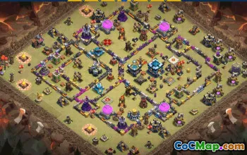 CoC Town Hall 13 Base Layouts & Maps | Homer Village & War Bases #30790
