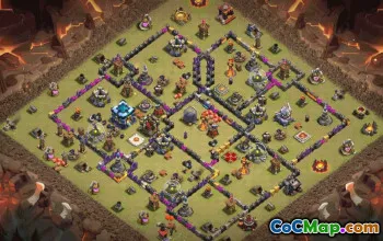 CoC Town Hall 13 Base Layouts & Maps | Troops, War & Trophy Bases #32649