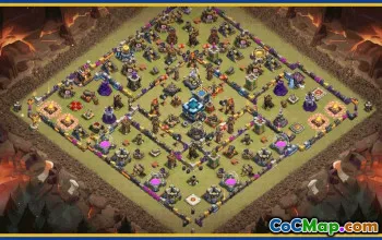 CoC Town Hall 13 Base Layouts & Maps | Trophy & Home Village #29326
