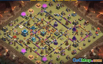 CoC Town Hall 13 Base Layouts & Maps | Trophy & War Bases #30696