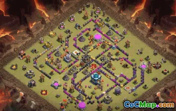 CoC Town Hall 13 Base Layouts & Maps | Trophy & War Bases #32096