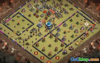 CoC Town Hall 13 Base Layouts & Maps | Trophy & War Bases #32914