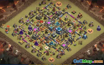 CoC Town Hall 13 Base Layouts & Maps | Trophy & War Designs #31468