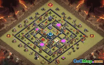 CoC Town Hall 13 Base Layouts & Maps | Trophy, War, Farming #33437