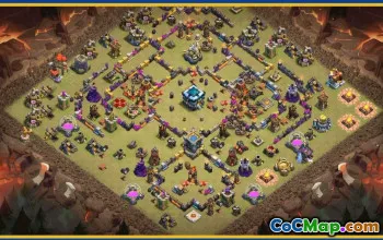 CoC Town Hall 13 Base Layouts & Maps - Trophy, War & Home Village #29229