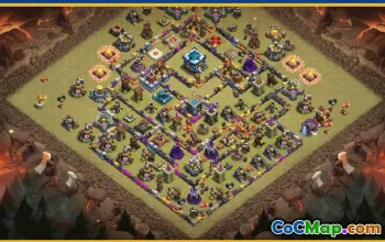 CoC Town Hall 13 Base Layouts & Maps | Trophy, War & Home Village #29546