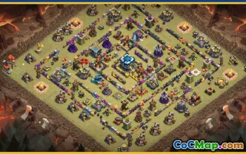 CoC Town Hall 13 Base Layouts & Maps | Trophy, War, Home Village #29551