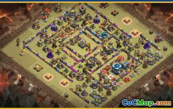 CoC Town Hall 13 Base Layouts & Maps | Trophy, War & Home Village #30151