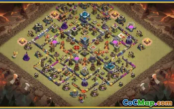 CoC Town Hall 13 Base Layouts & Maps | Trophy, War & Home Village #30259