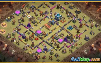 CoC Town Hall 13 Base Layouts & Maps | Trophy, War, Home Village #30371