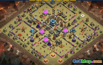 CoC Town Hall 13 Base Layouts & Maps | Trophy, War & Home Village #30697