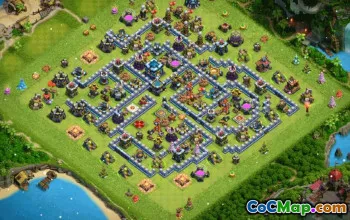 CoC Town Hall 13 Base Layouts & Maps - Trophy, War, Home Village #30847