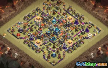 CoC Town Hall 13 Base Layouts & Maps | Trophy, War & Home Village #31306