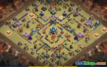 CoC Town Hall 13 Base Layouts & Maps | Trophy, War & Home Village #31466