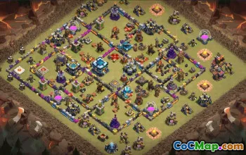 CoC Town Hall 13 Base Layouts & Maps | Trophy, War, Home Village #31474