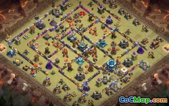 CoC Town Hall 13 Base Layouts & Maps | Trophy, War & Home Village #31891