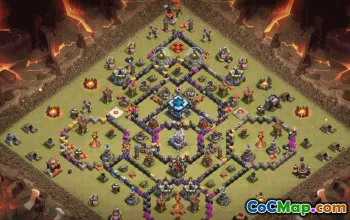 CoC Town Hall 13 Base Layouts & Maps | Trophy, War, Home Village #32648