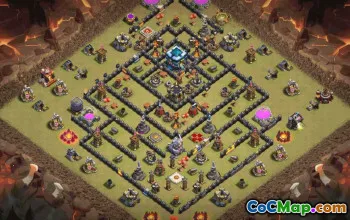CoC Town Hall 13 Base Layouts & Maps | Trophy, War & Home Village #33440
