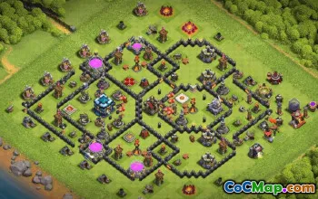 CoC Town Hall 13 Base Layouts & Maps | Trophy, War & Home Village #33441
