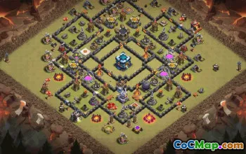 CoC Town Hall 13 Base Layouts & Maps | Trophy, War & Home Village #33594