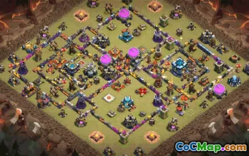 CoC Town Hall 13 Base Layouts & Maps | Trophy, War & Home Village #33842