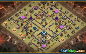 CoC Town Hall 13 Base Layouts & Maps | War, Farming, Home Village #29977