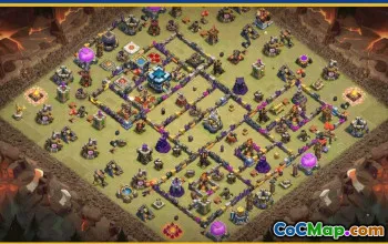 CoC Town Hall 13 Base Layouts & Maps | War & Home Village #28745
