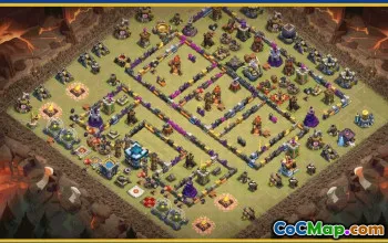 CoC Town Hall 13 Base Layouts & Maps | War & Home Village Designs #29127