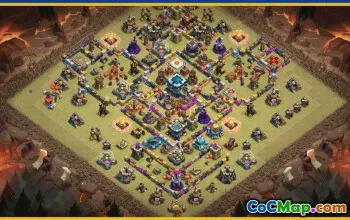 CoC Town Hall 13 Base Layouts & Maps | War & Trophy Bases #30528