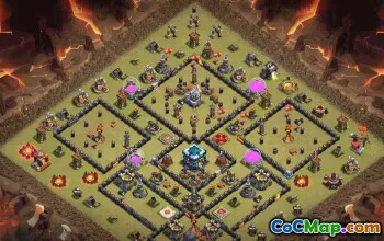 CoC Town Hall 13 Base Layouts & Maps | War & Trophy Bases #33393