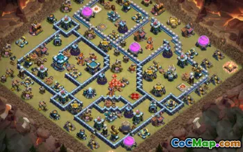 CoC Town Hall 13 Base Layouts & Maps | War, Trophy, Home Village #27677