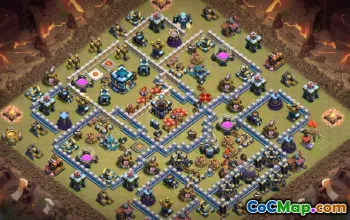 CoC Town Hall 13 Base Layouts & Maps | War, Trophy, Home Village #27689