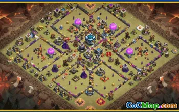 CoC Town Hall 13 Base Layouts & Maps — War, Trophy & Home Village #28747