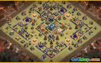 CoC Town Hall 13 Base Layouts & Maps | War, Trophy & Home Village #28850