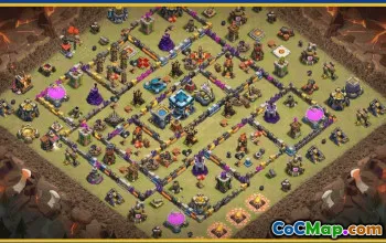 CoC Town Hall 13 Base Layouts & Maps | War, Trophy & Home Village #30375